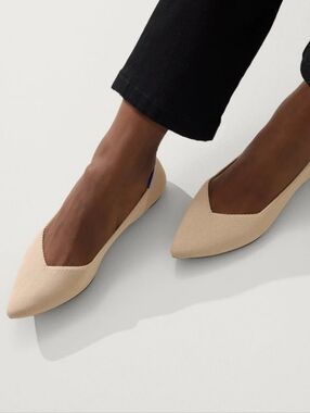 Rothy's The Point Flats Tan Size 9 Women's Shoes